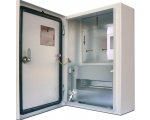 Щиток металл. накладной с козыр. ЩУ-3Н-12 (480х350х160) для 3ф счётчика+DIN 12 автоматов IP55 стекло