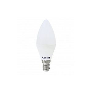 Лампа светодиодная свеча 10w 845 E14 яркий свет General GLDEN-CF-10-230-E14-4500 угол 280