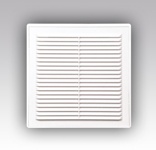 Решетка вентиляционная разъемная с сеткой 249х249, бел.