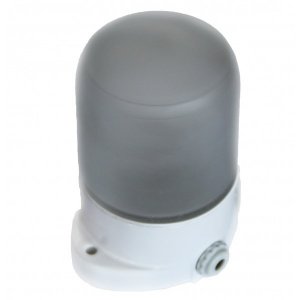 Светильник для сауны настенно-потолочный 60 Вт белый керамика IP54 Линдер