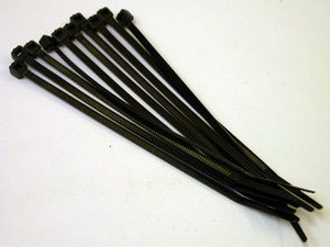 Стяжка кабельная нейлоновая 3х150 (100шт) черная АБК-СИЛА
