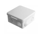Коробка распаечная с крышкой для наружного монтажа, 6 гермовводов IP44 85х85х40