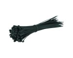 Стяжка кабельная нейлоновая 3,6х300 (100шт) черная АБК-СИЛА