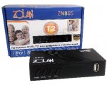 Цифровая приставка DVB-T2 дисплей металл корпус  ZOLAN ZN-805