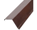 Торцевая планка для металлочерепицы 100*80*2000 коричневая