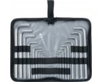 Набор ключей имбусовых HEX-TORX, 18 шт: HEX 1,5-10 мм, T10-T50, CrV, удлиненных, с сатиновым покрытием Matrix