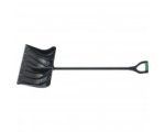 Лопата для уборки снега пластиковая, 500х325х1300 мм, металлопластиковый черенок, Palisad