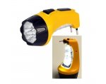 Аккумуляторный светодиодный фонарь 7+1 LED с прямой зарядкой Smartbuy, желтый
