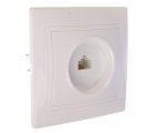 Розетка компьютерная RJ45 белая