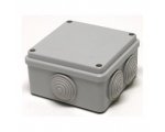 Коробка распаечная Промрукав с крышкой для наружного монтажа, 7 гермовводов IP55 70 х70 х 40 серая