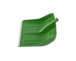 Лопата для уборки снега пластиковая, зеленая, 420х425 мм, без черенка, Россия Сибртех