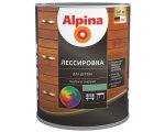 Защита древесины Alpina лессировка 0,75л черный